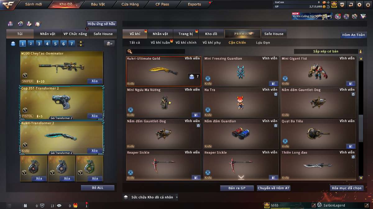 shop acc cf uy tin gia re